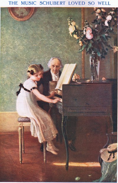 La música que Schubert amaba tanto de Jules Alexis Muenier